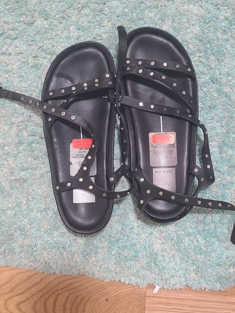 Dolce Vita Black Platform Sandals